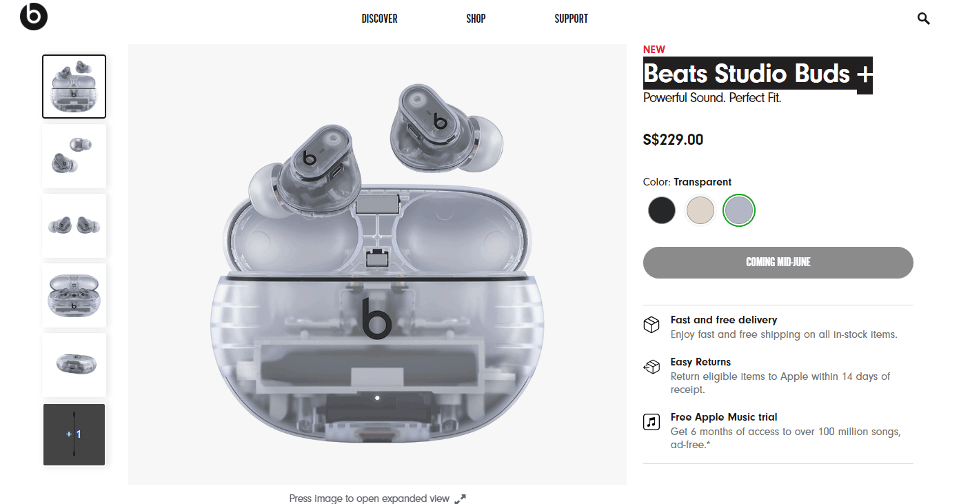 crystal transparency bluetooth earbuds